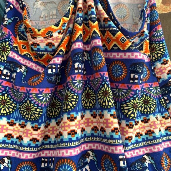 Kiss Colorful Patterned High Low Dress M 10/12 - Picture 7 of 16